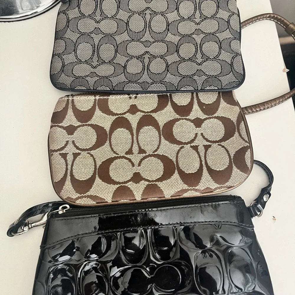 Coach Signature and Patchwork Wristlet Trio - Picture 3 of 3